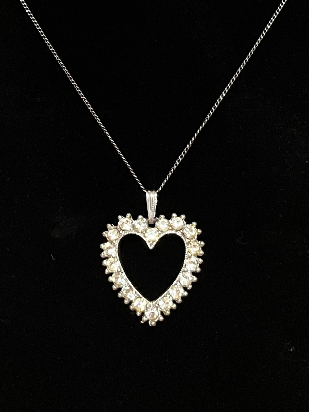 Signed Bogoff Vintage Heart Necklace